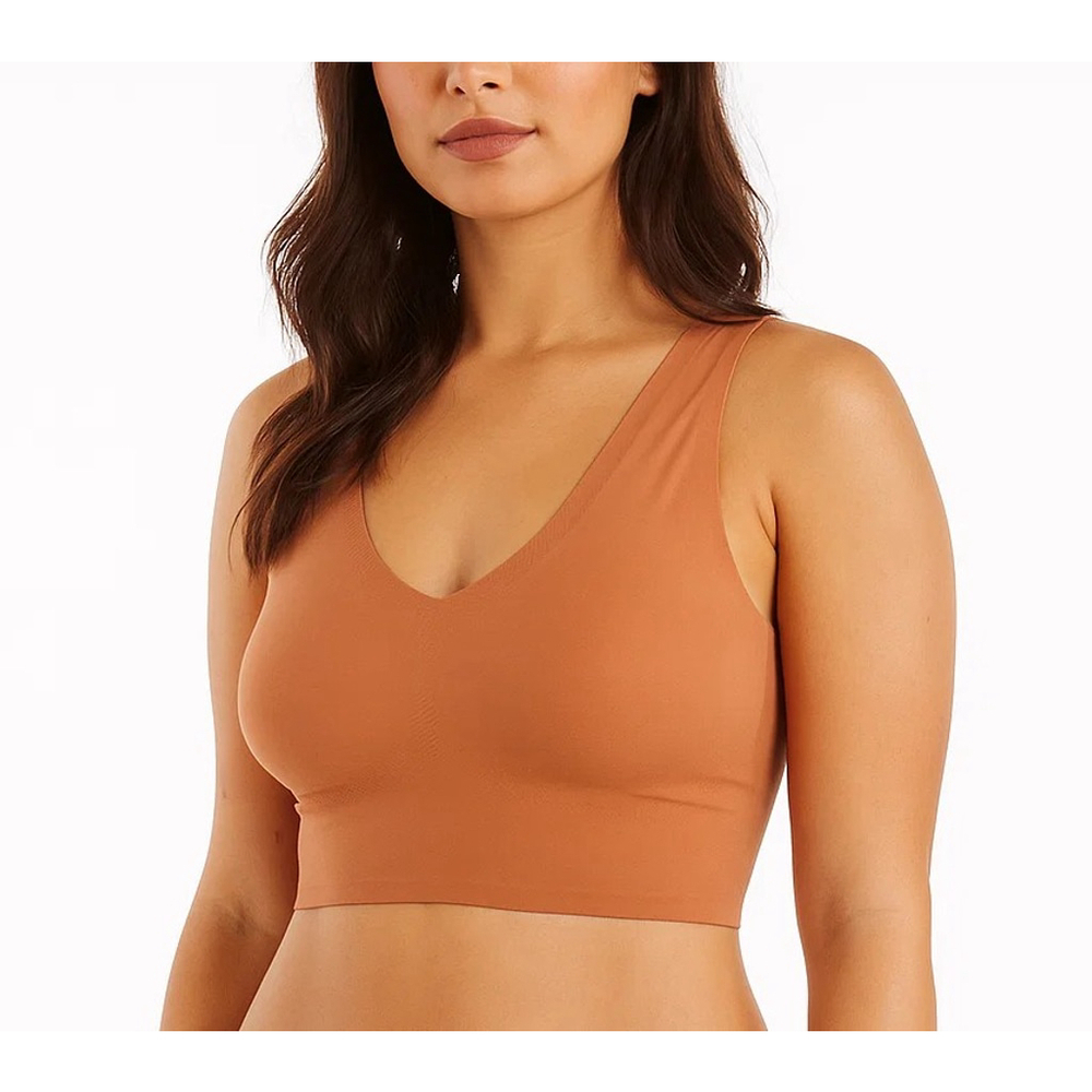 Calvin Klein Size XS Brown Invisibles Comfort V-Neck Comfort Bralette NWT